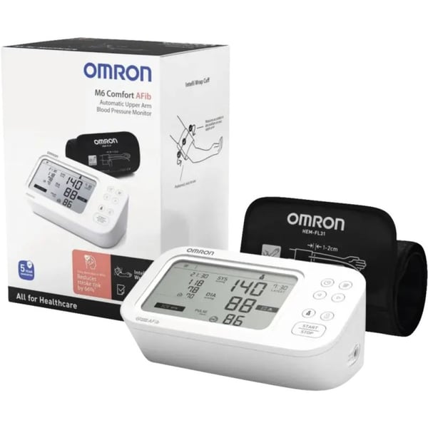 Olkapään verenpainemittari Omron M6 COMFORT AFIB