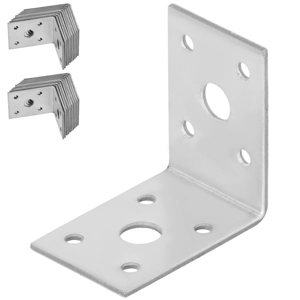 Kotarbau® Kirvesmiehen kulmaliitin ruostumatonta terästä sinkittyä 50 x 50 x 35 mm 25 kpl:n sarja