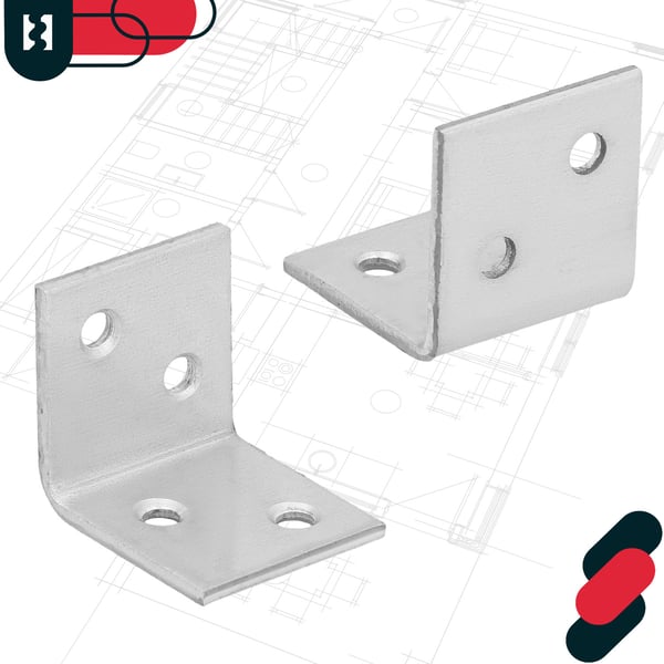 Kirvesmiehen kulmaliitin sinkittyä terästä 25x25x25 MM 100 kpl