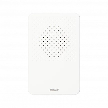 TRÅDBUNDEN ELEKTRONISK DÖRRKLOCKA ORNO LARK MAXI AC VIT - ON-DP-MR-161