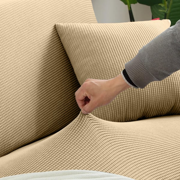 Sohvanpäällinen, 2-istuttava sohva, kamelinruskea jacquard