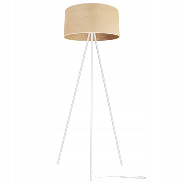 GULVLAMPE MED STÅENDE TRIPOD I METALSKÆRM 45 CM