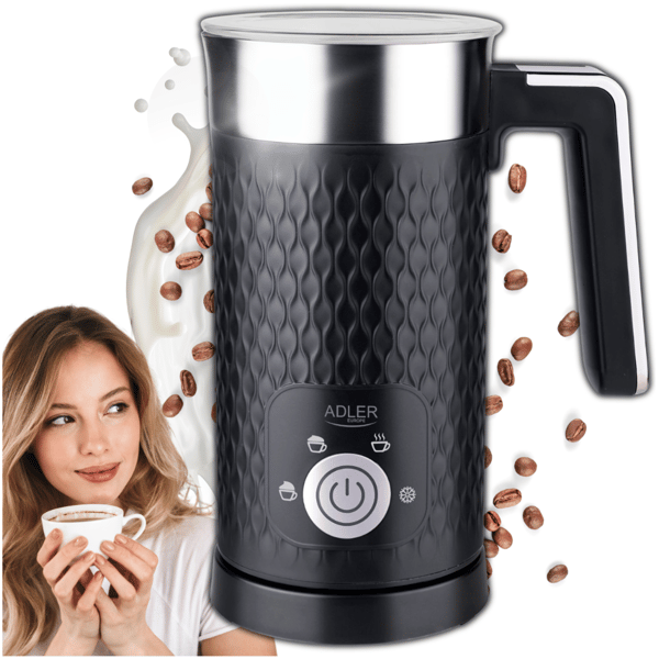 AD 4494 musta maidonvaahdotin - vaahdotus ja lämmitys, latte ja cappuccino