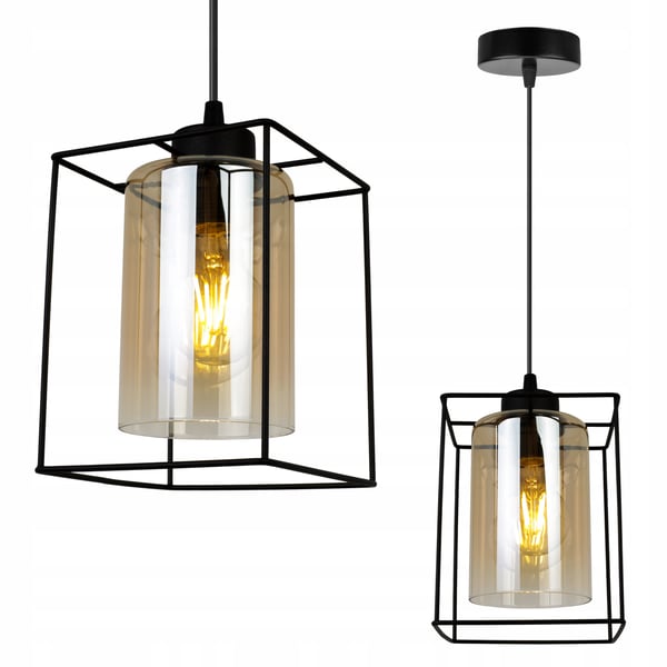 MODERNE ELEGANT GLAS HÆNGELAMPE