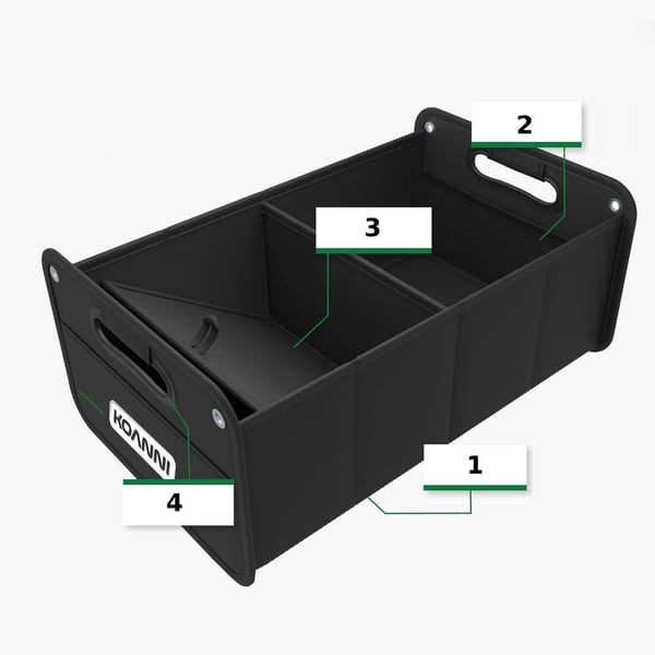 Stor bagageutrorganisator, stark toppbox