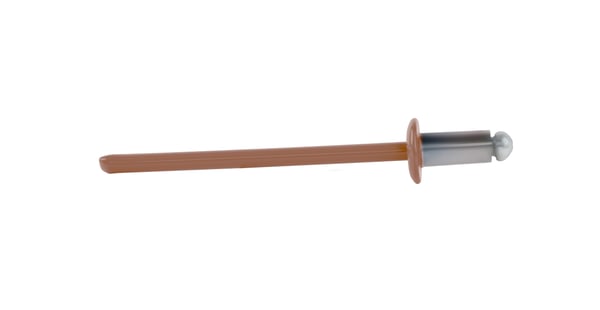 Åbne aluminiumnitter 3,2x6mm RAL8004