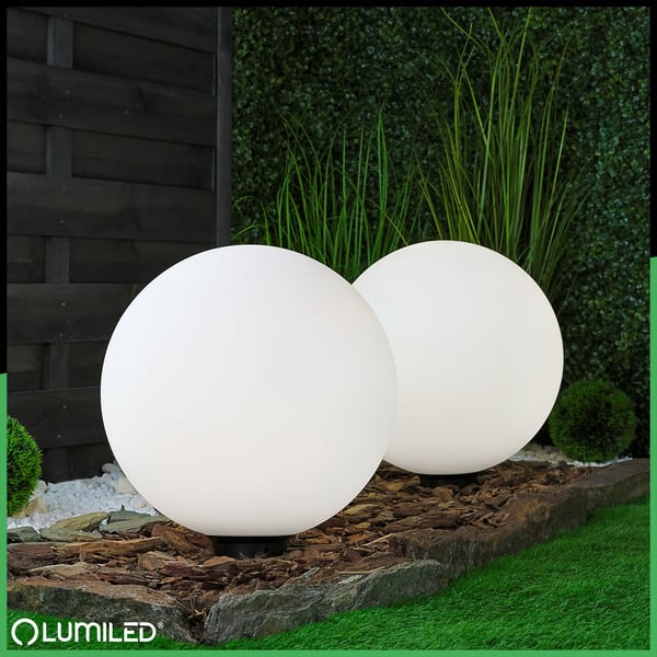 Pallomainen puutarhan ulkovalaistus KULA LED 40CM E27 IP65 LUMIKULA2 LUMILED