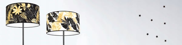 ELEGANT GULVLAMPE, GYLDEN BLOMSTER LAMPESKÆRM, LED