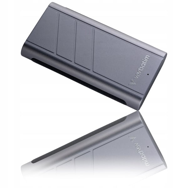 Verbatim TurboMetal 2TB USB4 Typ-C Extern SSD Grå