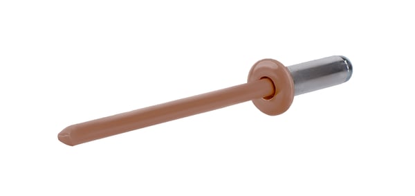 Öppna aluminiumnitrar 4,8x12mm RAL 8004