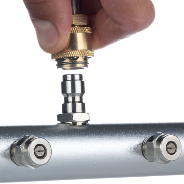 Spollan alustoitsin 275 bar 4 suuttimella 40° pikakytkin 1/4" 2 suihkua