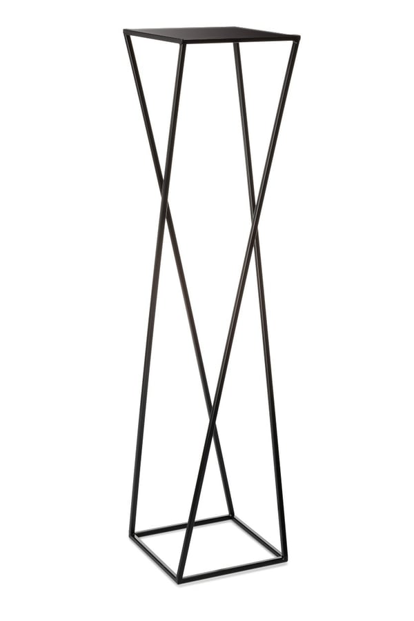 Modernt svart stående blomsterställ 100cm