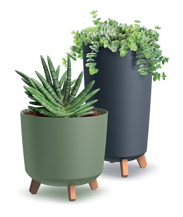 Gracia Tubus Slim Dgtl200 blomkruka på ben vit