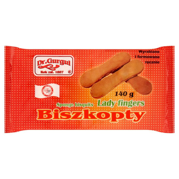 Dr. Gurgul Lady Fingers -keksit 140 g Dr. Gurgul Lady Fingers -keksit 140 g