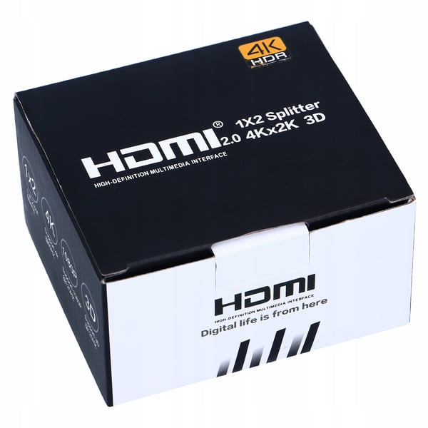 HDMI 2.0 SPLITTER 1x2 ULTRAHD HDCP 2.2 SPLITTER 4K/60HZ - 2 TV'er