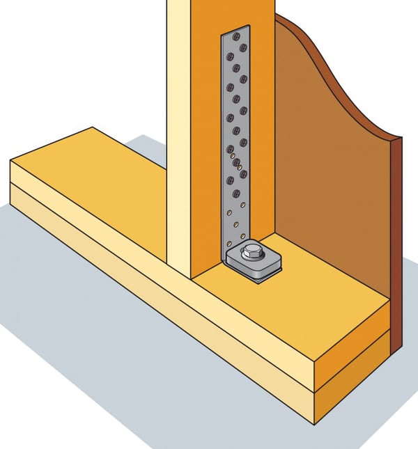 Skive til ankersamlinger 40x50x10mm