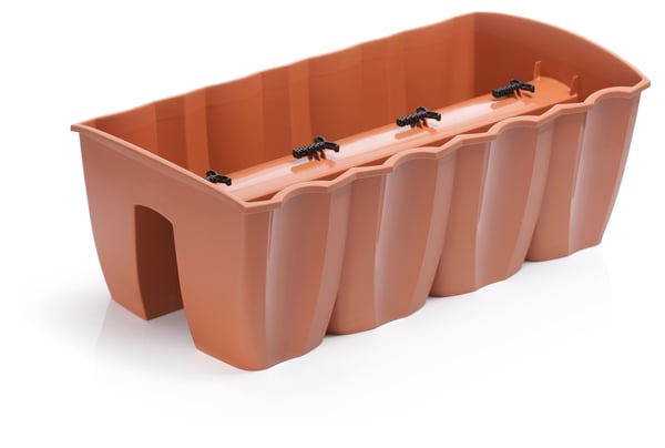 Crown DCRO600 blomkruka med räcke terrakotta