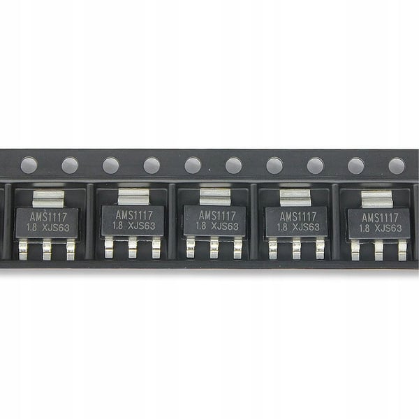 AMS1117 5V 1A spændingsregulator i SMD SOT223-hus 2 stk.