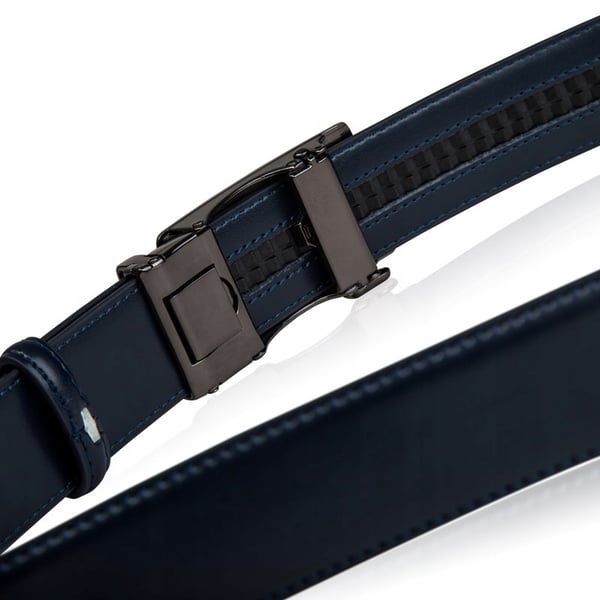 C35-LI NAVY 105 ELITE herrskinnbälte marineblå