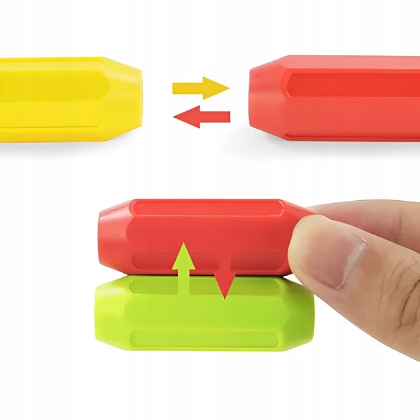 Magnetiska byggklossar utbildnings- och kreativa magnetiska pinnar 40 st