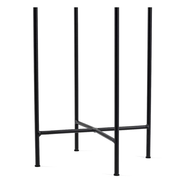 Kukkateline kannella 55 cm musta