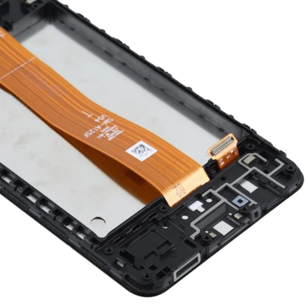 Samsung SM-A125 Galaxy A12 original LCD-skærm og berøringsskærm IPS sort ramme
