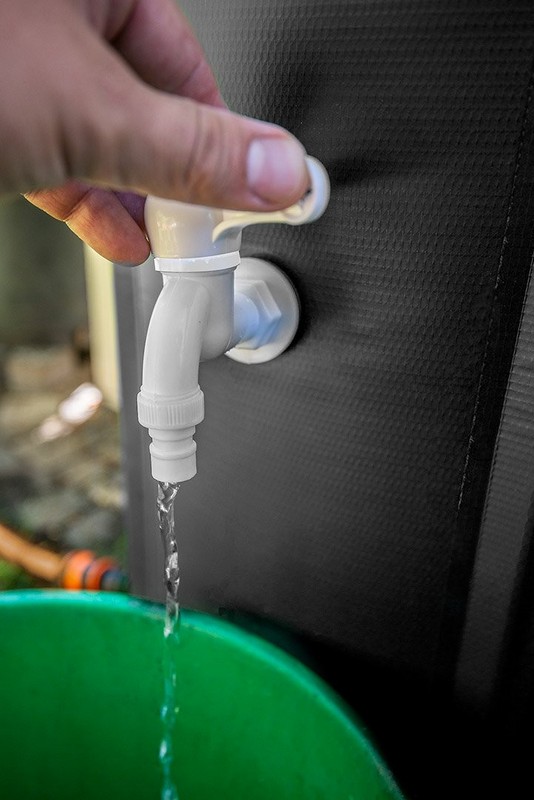 Sammenklappelig regnvandstank, 250 l, PVC - T N15-951