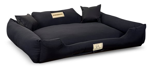 Koiran sänky aitta KINGDOG MM43 115x95 cm mukautettu purettava liukumaton musta
