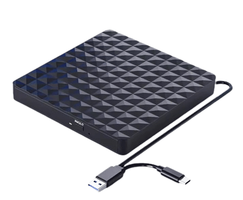 Ekstern CD/DVD-drev med USB-C til PC og laptop