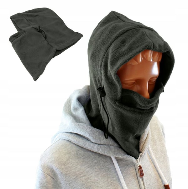 Scarfel fleecepipo ja kaulahuivi balaclava harmaa Scarfel fleecepipo ja kaulahuivi balaclava harmaa
