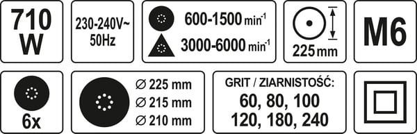 710W BOOM OVERFLADESLIBER - YT-82350