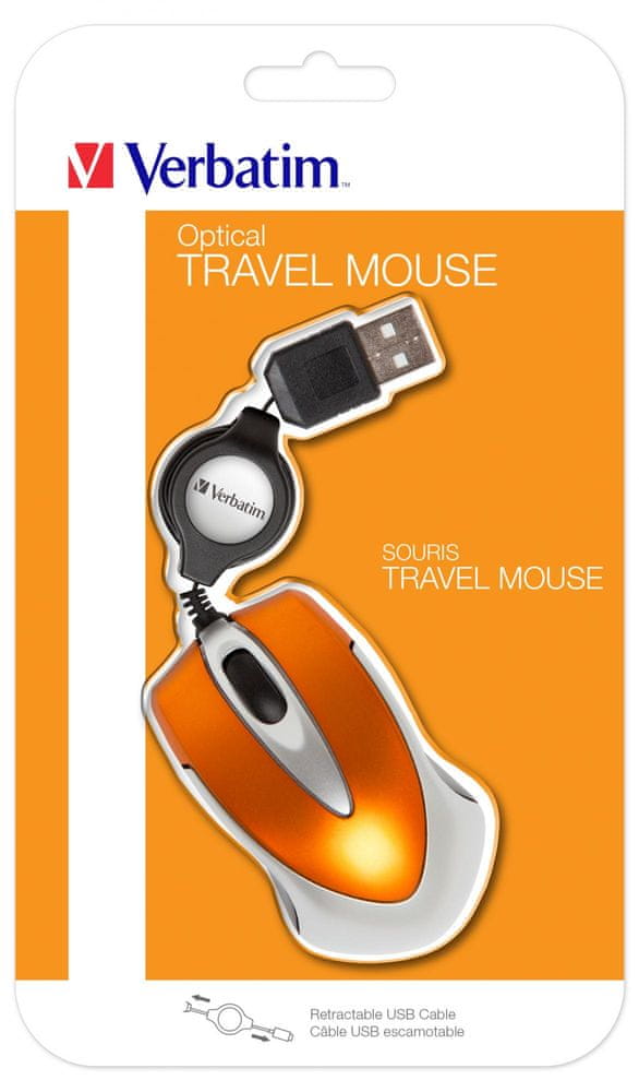 Verbatim resemus med kabel och infällbar kabel, orange