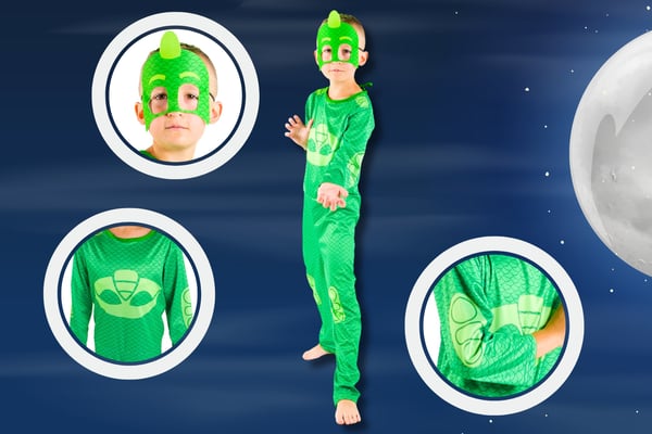 PJ Masks kostume til karneval, gekko-udklædning, kostumefest 12