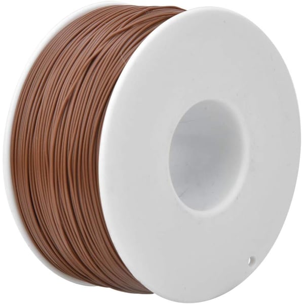 Kynar-ledning type AWG 0,25 mm brun 200 m