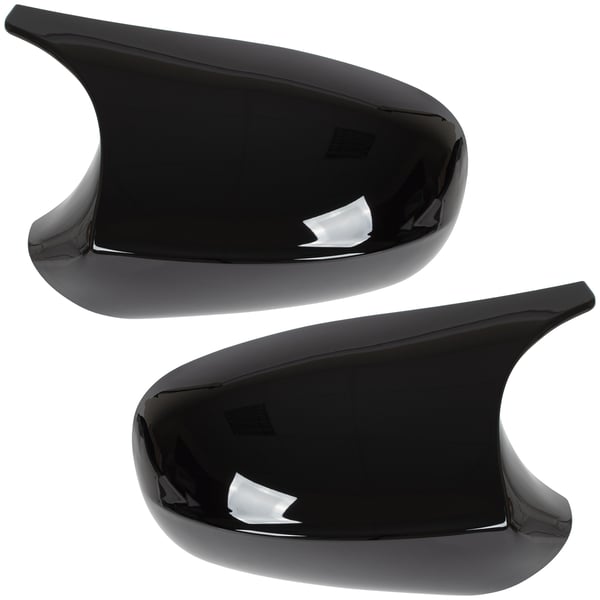 BMW 1 E81 E82 E87 E88 10-15 spegelkåpa SVART GLOSSY vänster + höger 2 st. SET