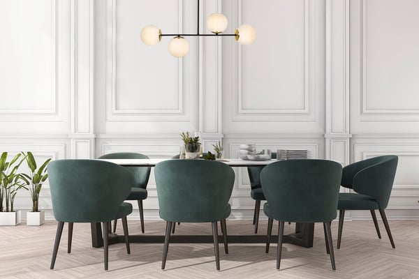 Loftlampe, hængende lysekrone, loftslampe, elegante hvide glaskugler