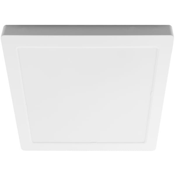 Utanpåliggande LED-taklampa 18W fyrkantig 4000K GLOW vit LUMILED
