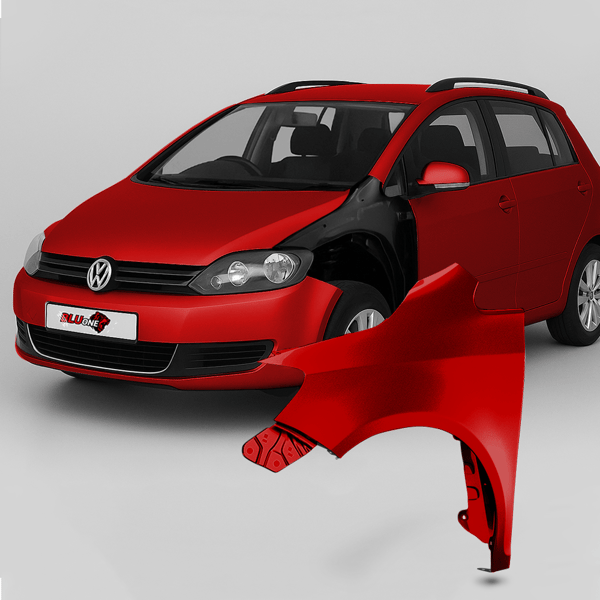 Vänster framskärm VW Golf V Plus 2005-2009, färg LY3D Tornadoro, ny