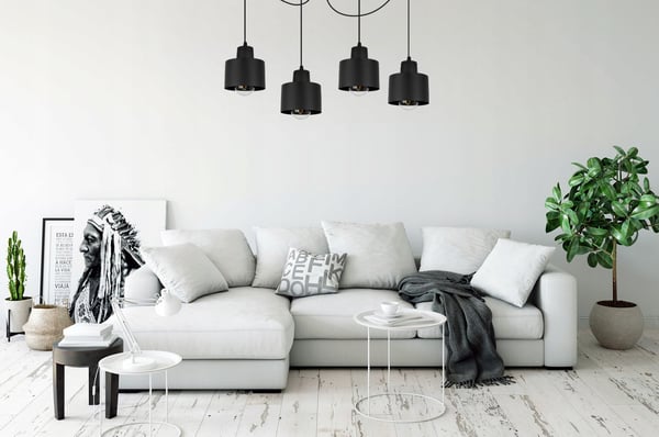 MODERNI KATTOVALAISIN MUSTA LED-VALAISIN
