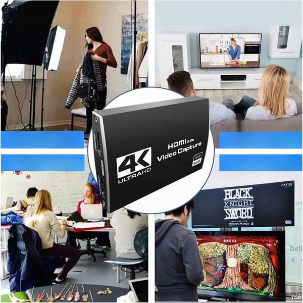 VIDEOFÅNGSKORT BILDGRABBER HDMI 2.0 USB STREAMING AV VIDEO 4K