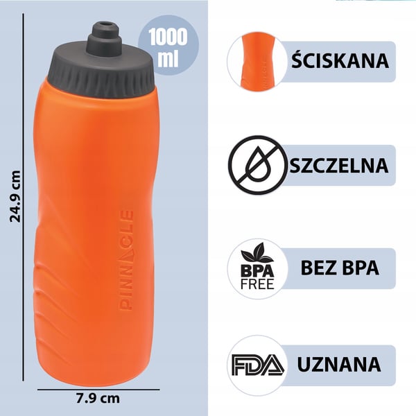 PINNACLE TPX9054 Sportsflaske Orange 1L