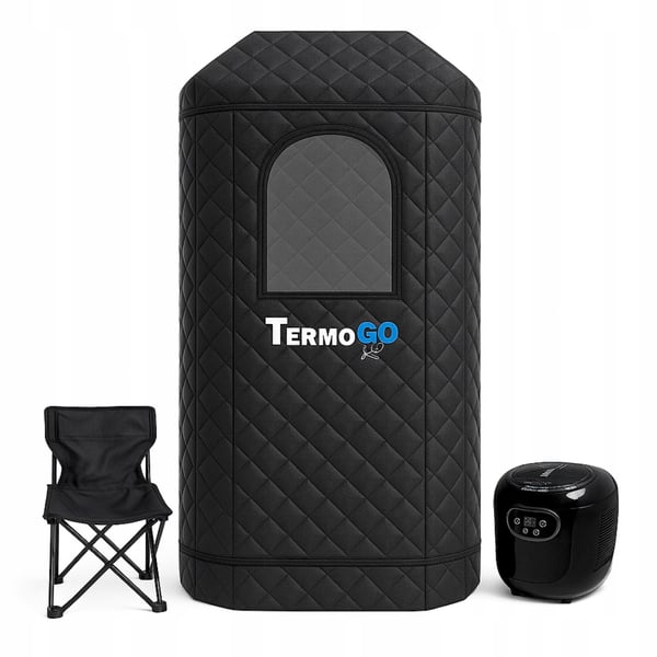 Kannettava Thermo GO -höyrysauna yhdistelmätuolilla Home SPA 180x53x53cm