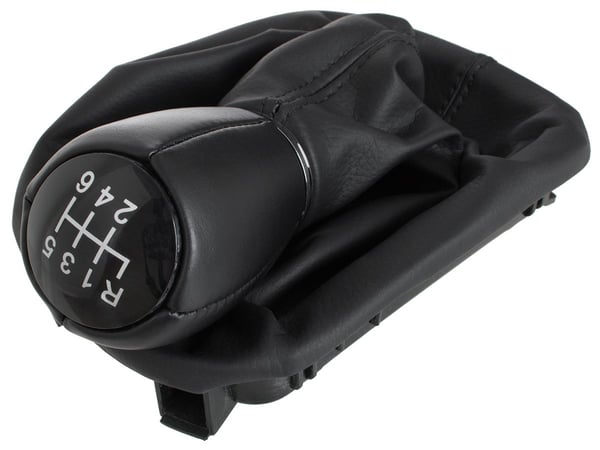 Seat Toledo II 98-06 gearknap sort med gearmaske til 6-trins gearkasse Seat Toledo II 98-06 gearknap sort med gearmaske til 6-trins gearkasse