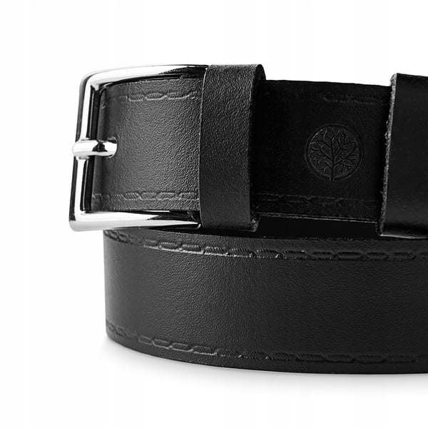 Petit DW25-0-D svart läder barn bälte 55 cm