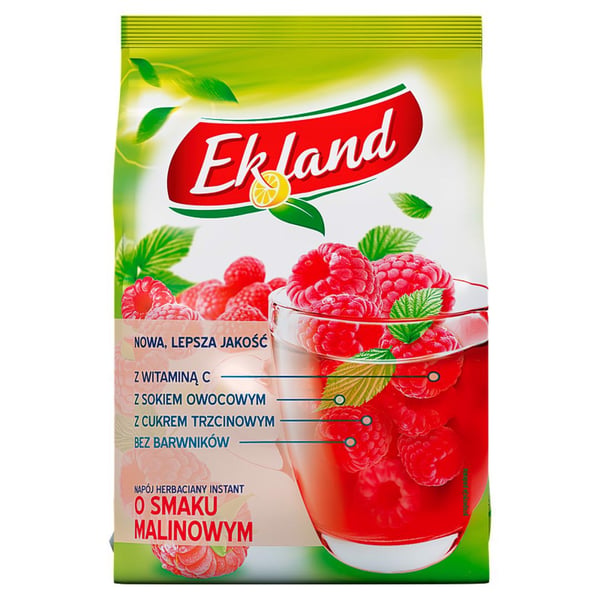 Ekland vadelmanmakuinen pikateejuoma 300g