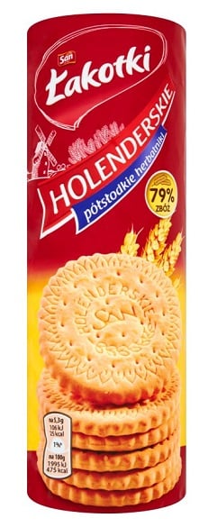 San Łakotki puolimakeat hollantilaiset keksit 150 g San Łakotki puolimakeat hollantilaiset keksit 150 g