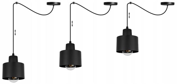MODERNI KATTOVALAISIN MUSTA LED-VALAISIN