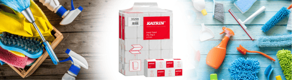 Katrin Classic 2-pak håndklæder, 4000 stk., hvid, handypack