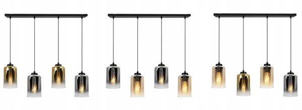 MODERNE ELEGANT HÆNGELAMPE MED GLASSKÆRM