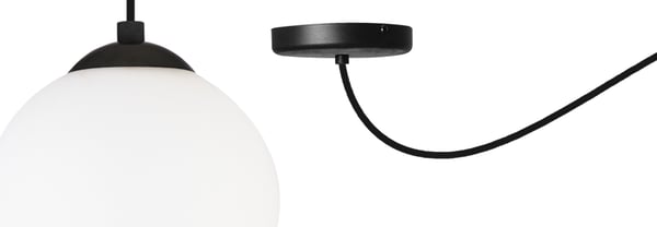 KATTOVALAISIMEN HÄMÄHÄKKIPALLO MUSTA LED 15CM